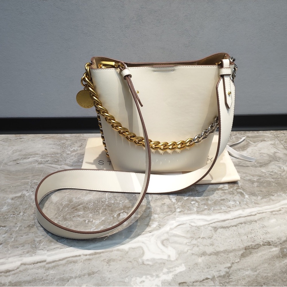Stella McCartney Frayme Tote bag in White